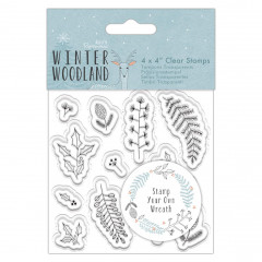 Clear Stamps - Winter Woodland Wreath